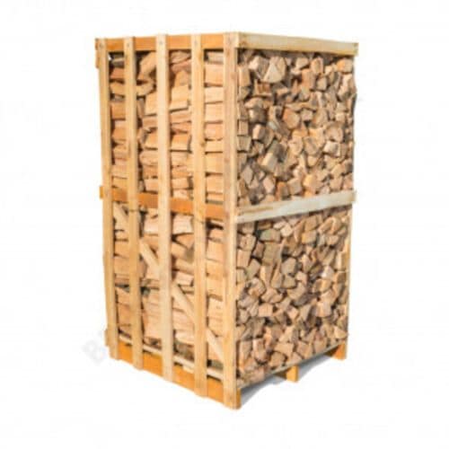 DOSSIER-9 Stangen-Palette mit 33 cm dickem Spezialholz für Kachelöfen